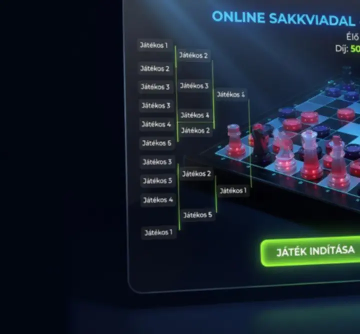 Digitális dámatábla online verseny környezetben
